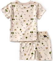 Volcom Little Boys 2T-7 Short Sleeve T-Shirt And Knit Short Set