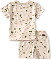 Volcom Little Boys 2T-7 Short Sleeve T-Shirt And Knit Shorts Set
