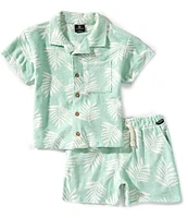 Volcom Little Boys 2T-7 Short-Sleeve Toweling Shirt & Short Set