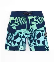 Volcom Little Boys 2T-7 Uproar Mod Pull-On 13#double; Outseam Board Shorts