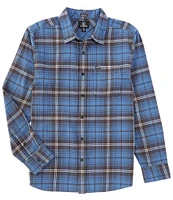 Volcom Long Sleeve Caden Yarn-Dyed-Plaid Flannel Shirt