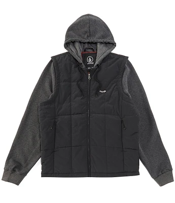 Volcom Long Sleeve Stayner Hooded Puffer Jacket