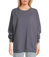 Volcom Stone Magic Raglan Sleeve Fleece Oversized Graphic Sweatshirt