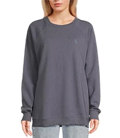 Volcom Stone Magic Raglan Sleeve Fleece Oversized Graphic Sweatshirt