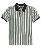 Volcom Striker Stone Short Sleeve Striped Polo Shirt