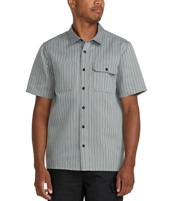 Volcom Trade Stone Stripe Short Sleeve Woven Shirt