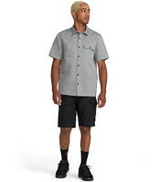 Volcom Trade Stone Stripe Short Sleeve Woven Shirt