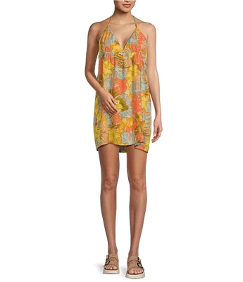 Volcom Tropical Spice Printed Sleeveless Dress