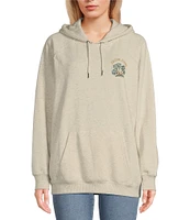 Volcom Truly Stoked Long Sleeve Island Graphic Oversized Fleece Hoodie