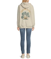 Volcom Truly Stoked Long Sleeve Island Graphic Oversized Fleece Hoodie