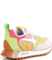 W6YZ Loop Suede Lace-Up Sneakers