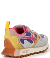 W6YZ Loop Suede Lace-Up Sneakers