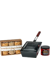 Wabash Valley Farms Old-Time Farmers Outdoor Popping Favorites Gift Set with Shake & Pop Popcorn Maker