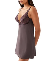 Wacoal After Dark Plunge Underwire Embroidered Chemise