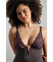 Wacoal After Dark Plunge Underwire Embroidered Chemise