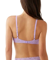 Wacoal Halo Floral Lace Unlined Underwire Center Bow Bra
