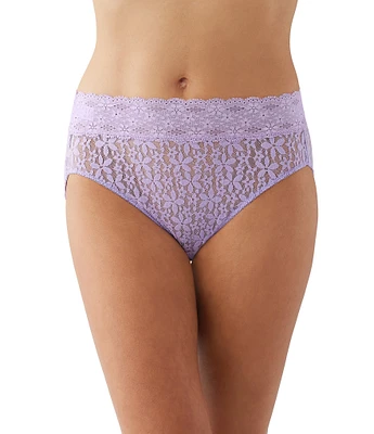 Wacoal Halo Lace Hi-Cut Floral Lace Brief Panty