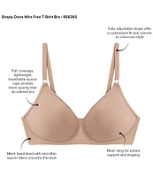 Wacoal Simply Done Convertible Wire-Free Contour T-Shirt Bra