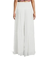 Double Zero Waist Tie Wide Leg Pants