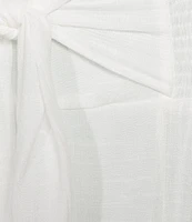 Double Zero Waist Tie Wide Leg Pants
