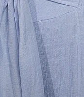 Double Zero Waist Tie Wide Leg Pants