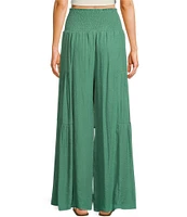 Double Zero Waist Tie Wide Leg Pants