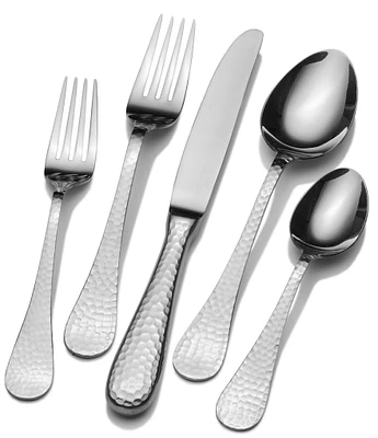 Wallace Silversmiths Brooklyn 45-Piece Stainless Steel Flatware Set