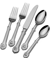 Wallace Silversmiths Napoleon 45-Piece Stainless Steel Flatware Set