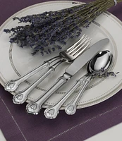 Wallace Silversmiths Napoleon 45-Piece Stainless Steel Flatware Set