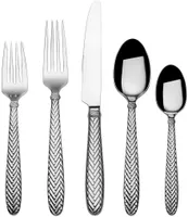 Wallace Silversmiths Reins 20-Piece Stainless Steel Flatware Set