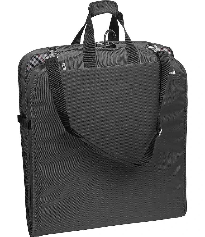 Wally Bags 42#double; Premium Travel Garment Bag with Shoulder Strap and Two Large Pockets