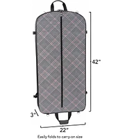 Wally Bags 42#double; Premium Travel Garment Bag with Shoulder Strap and Two Large Pockets