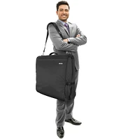 Wally Bags 45#double; Premium Framed Garment Bag with Shoulder Strap and Multiple Pockets