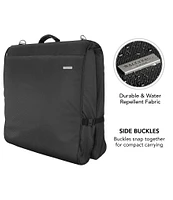 Wally Bags 45#double; Premium Framed Garment Bag with Shoulder Strap and Multiple Pockets