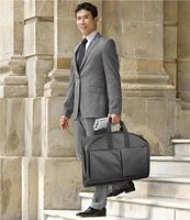 Wally Bags 48#double; Premium Travel Tri-Fold Garment Bag with Pockets and Pinstripe Lining