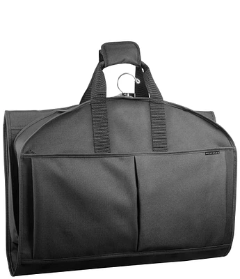 Wally Bags 48#double; Premium Travel Tri-Fold Garment Bag with Pockets and Pinstripe Lining