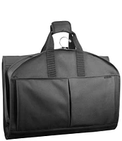 Wally Bags 48#double; Premium Travel Tri-Fold Garment Bag with Pockets and Pinstripe Lining