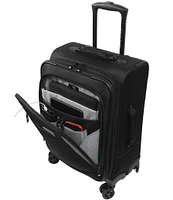 Wally Bags Solutions 20#double; Expandable Carry-On Spinner with Padded Electronics Pockets