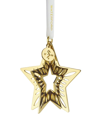 Waterford 2023 Golden 3D Star Ornament