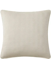 Waterford Arderra Embroidered Striped Reversible Square Pillow