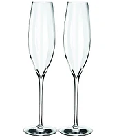 Waterford Crystal Elegance Optic Champagne Flutes, Set of 2