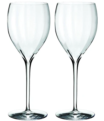 Waterford Crystal Elegance Optic Sauvignon Blanc Stemware, Set of 2