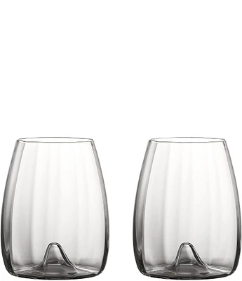 Waterford Crystal Elegance Optic Stemless Wine Glasses, Set of 2