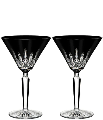 Waterford Lismore Black Martini 7floz, Set of 2