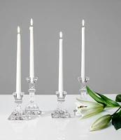 Waterford Lismore Crystal Candlestick Square 6#double;, Set of 2