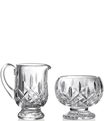 Waterford Crystal Lismore Footed Sugar & Creamer Set