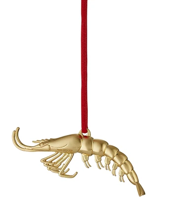 Waterford Golden Shrimp Ornament 2024