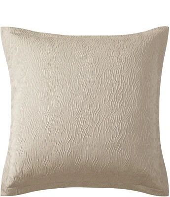 Waterford Lewiston Solid Textured Weave Reversible Euro Sham