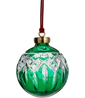 Waterford Lismore Bauble Green Ornament 2024