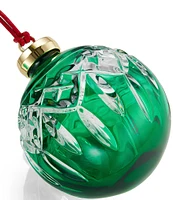 Waterford Lismore Bauble Green Ornament 2024